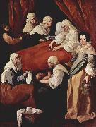 Francisco de Zurbaran The Birth of the Virgin, oil painting on canvas